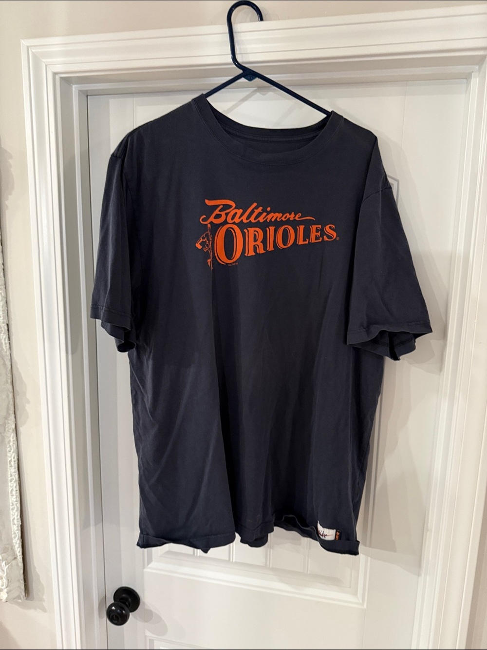 Nike Black Baltimore Orioles Graphic Tee with Orange Logo